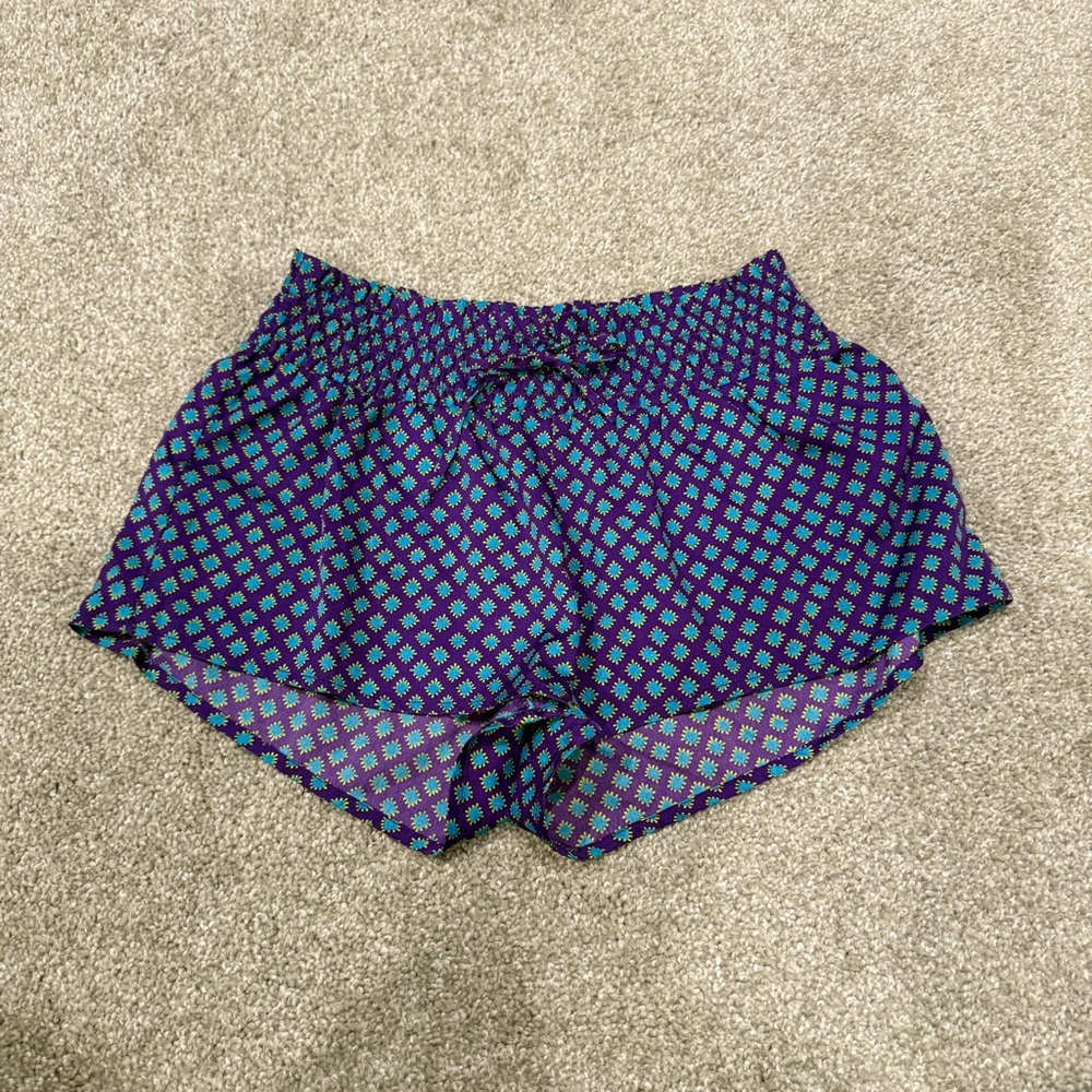 Aerie Sleep Shorts Purple Blue Size XS